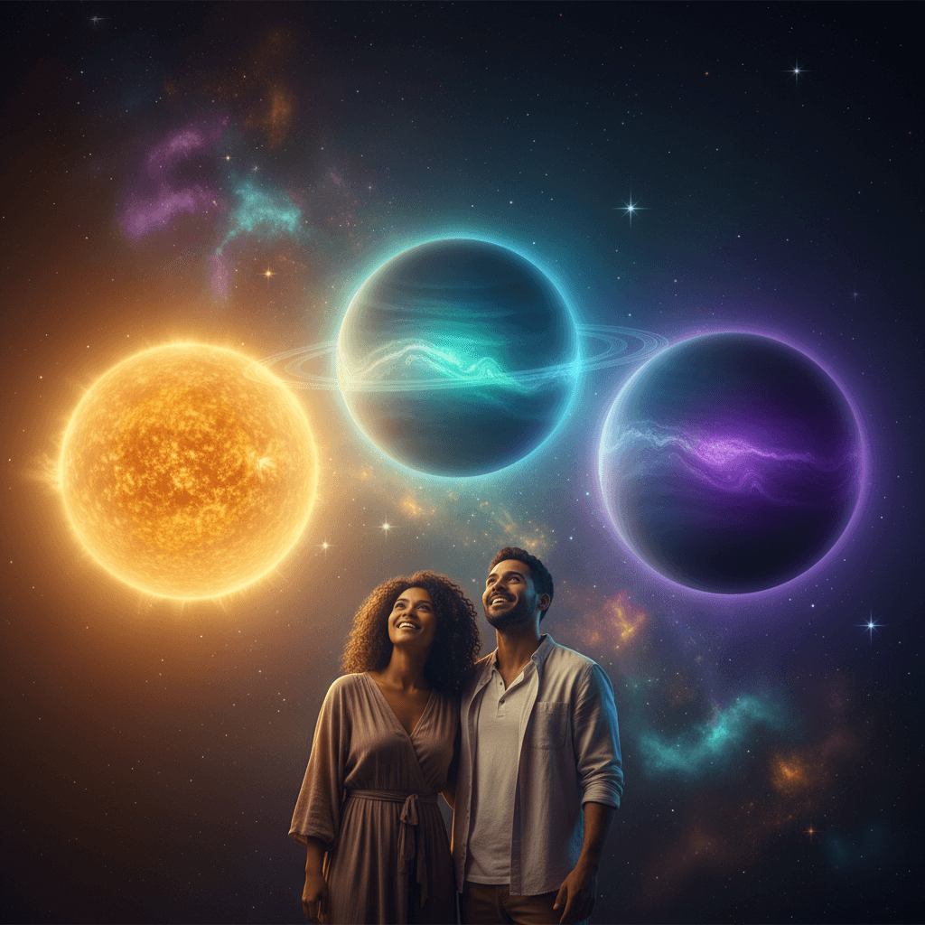 Tríade Sol, Urano e Netuno: A magia que muda tudo na sua terça!