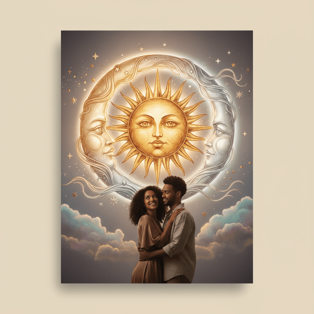 Trígono Sol-Lua: Identidade e emoções em sintonia hoje